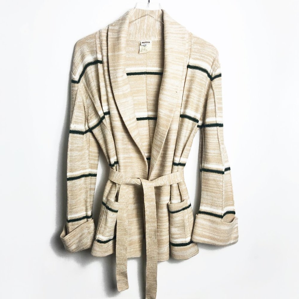 Vintage | Montgomery Ward Shawl Neck Tie Cardigan